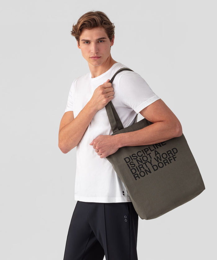 Einkaufstasche DISCIPLINE: Dunkles Khaki