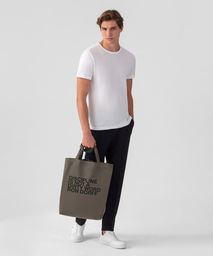 Einkaufstasche DISCIPLINE: Dunkles Khaki