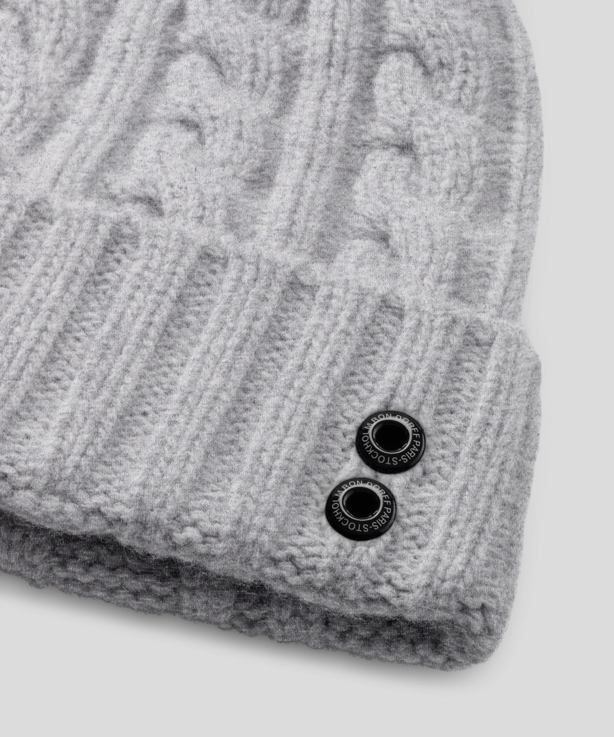 Wool Cashmere Telemark Beanie: Grey Melange