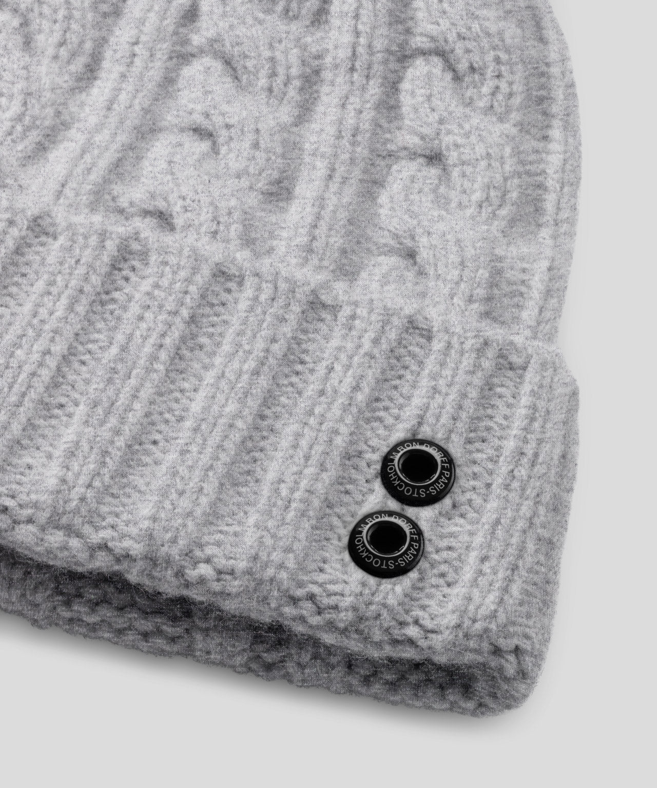 Wool Cashmere Telemark Beanie: Grey Melange