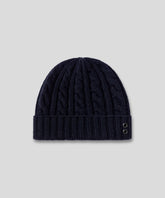 Wool Cashmere Telemark Beanie: Navy