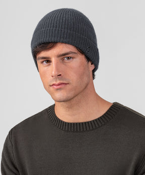 Ribbed Wool Beanies: Cosmo Grey