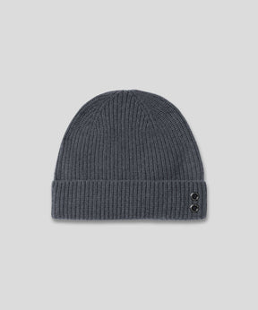 Ribbed Wool Beanies: Cosmo Grey