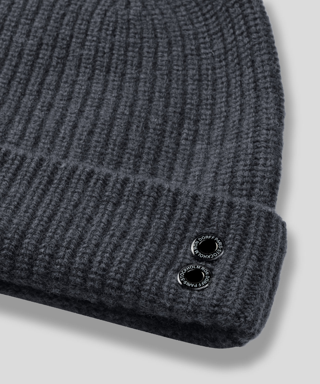 Ribbed Wool Beanies: Cosmo Grey