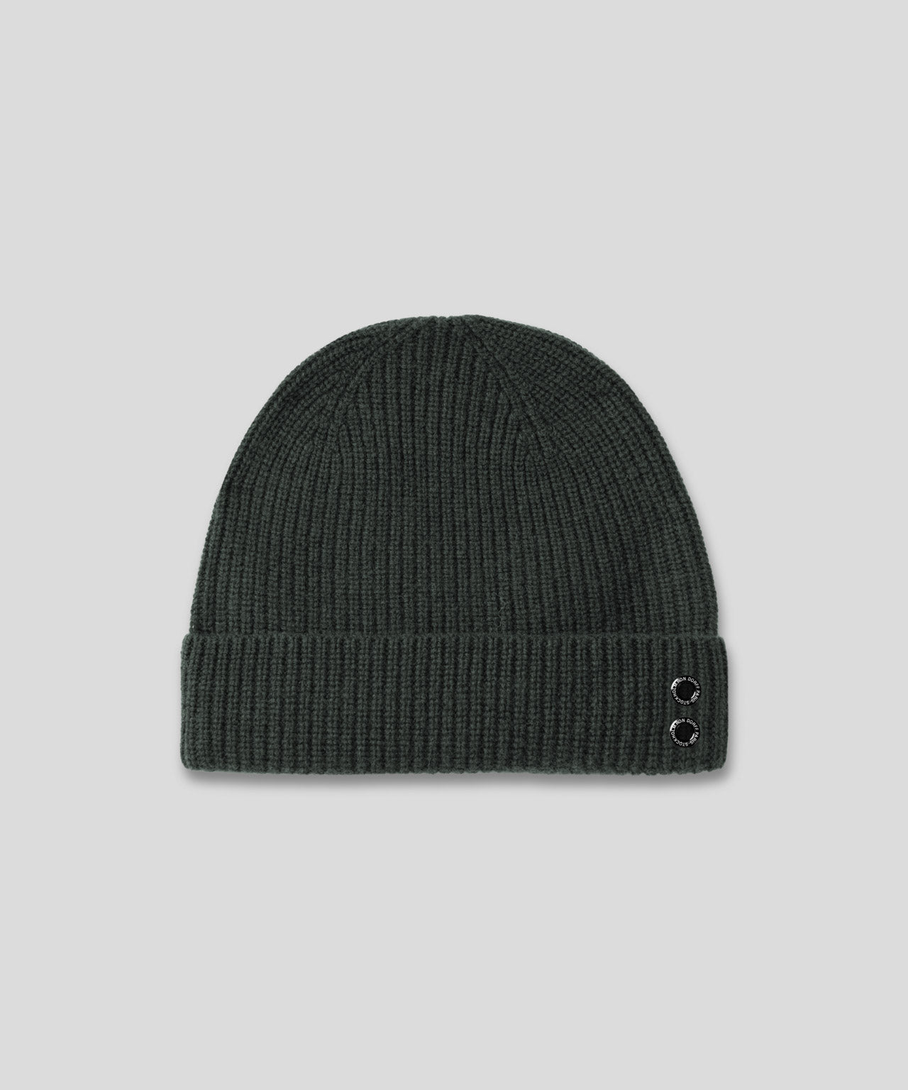 Ribbed Wool Beanies: Dark Khaki