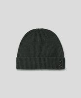 Ribbed Wool Beanies: Dark Khaki