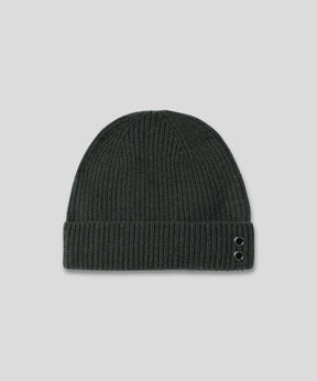 Ribbed Wool Beanies: Dark Khaki