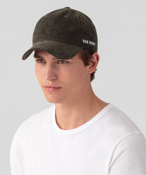 Corduroy Coach Cap "RON DORFF": Military Green