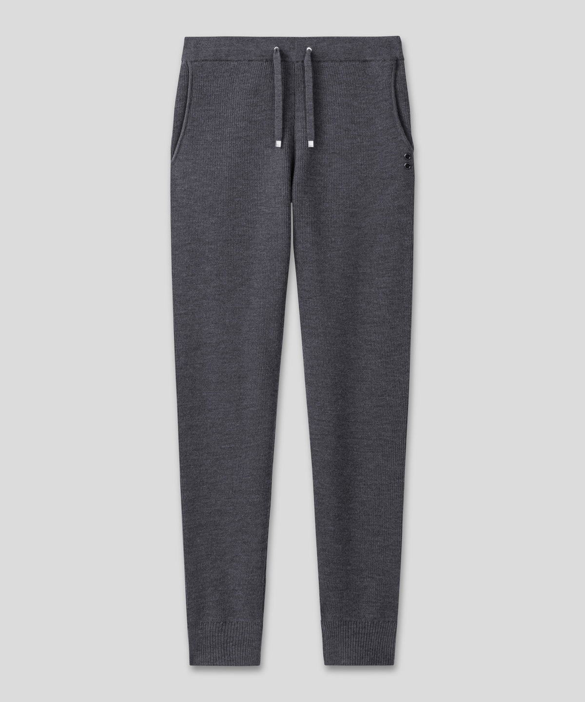 Ribbed Wool Pants: Cosmo Grey