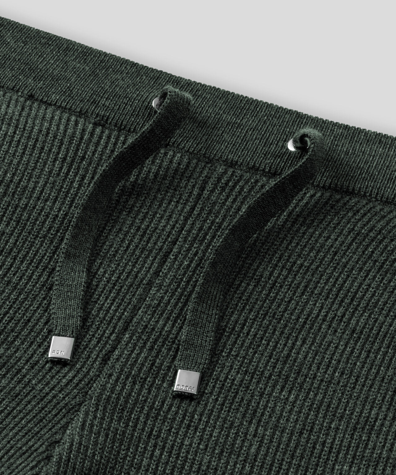 Ribbed Wool Pants: Dark Khaki