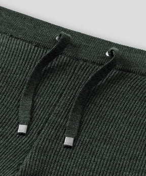 Ribbed Wool Pants: Dark Khaki