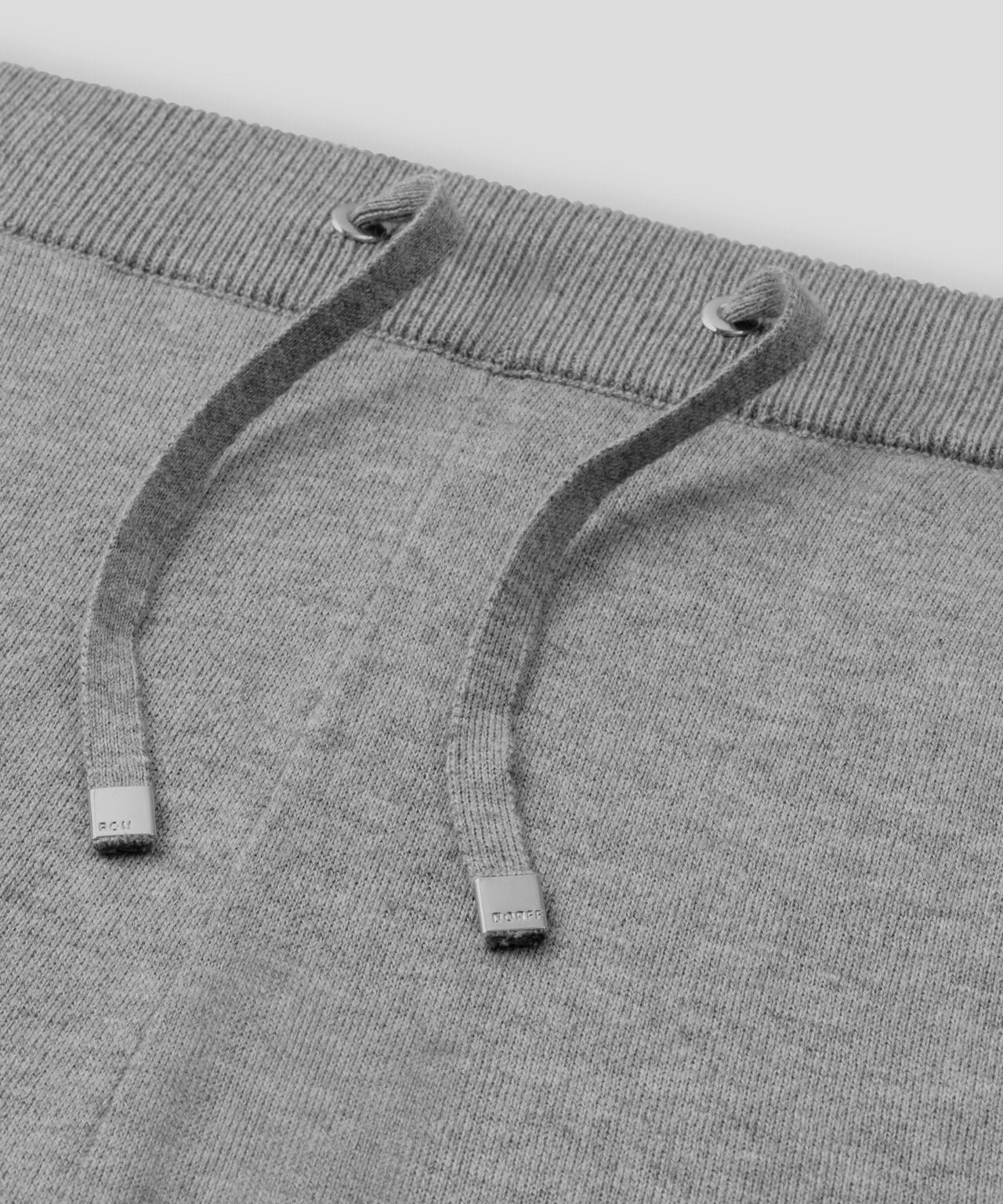 Light Cotton-Silk Pants: Grey Melange