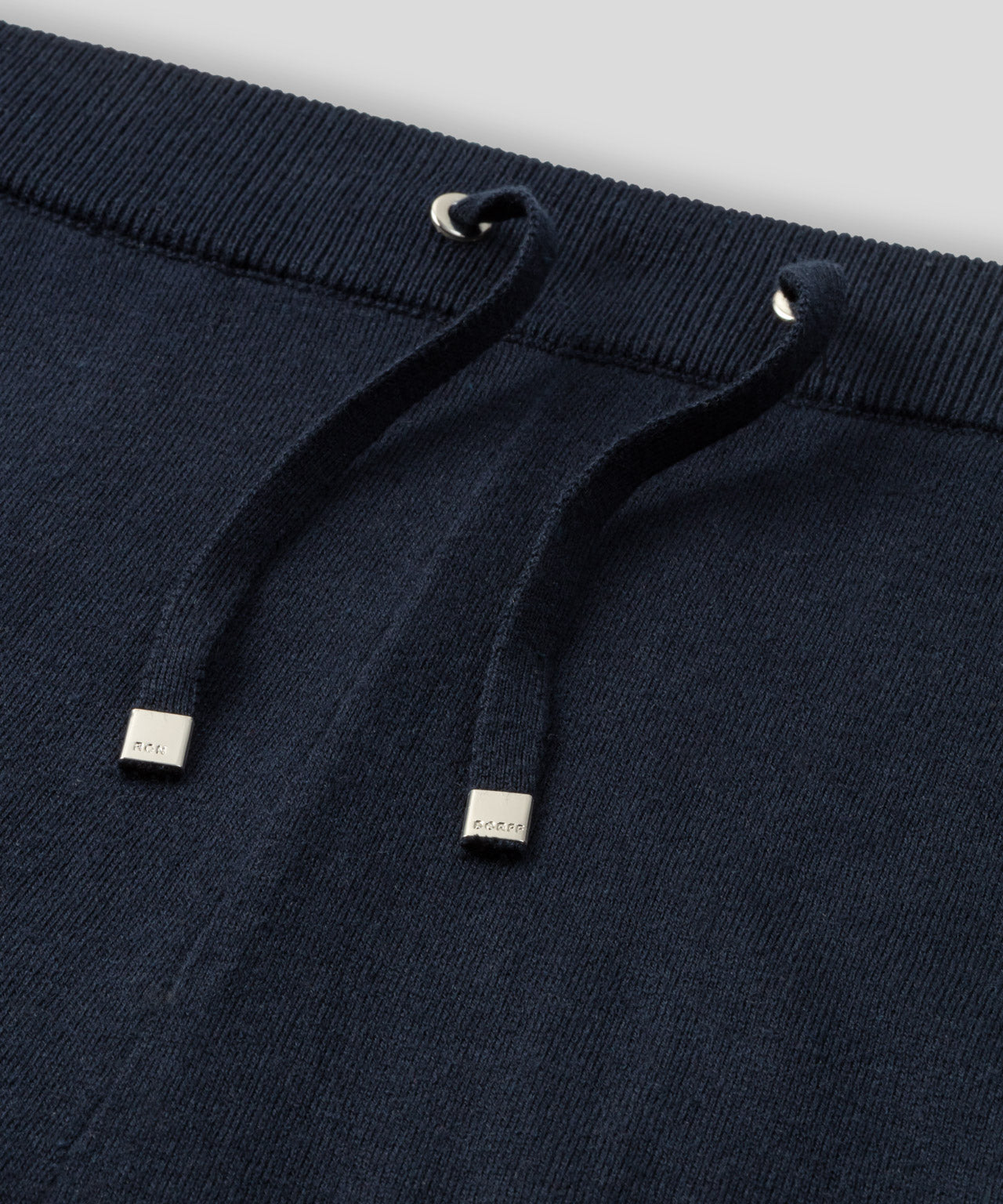 Pantalon en coton et soie léger: Bleu marine