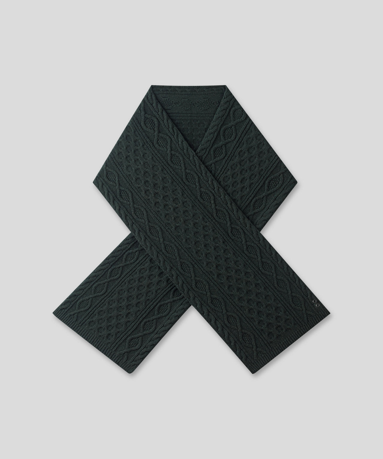 Wool Cashmere Telemark Scarf: Dark Khaki