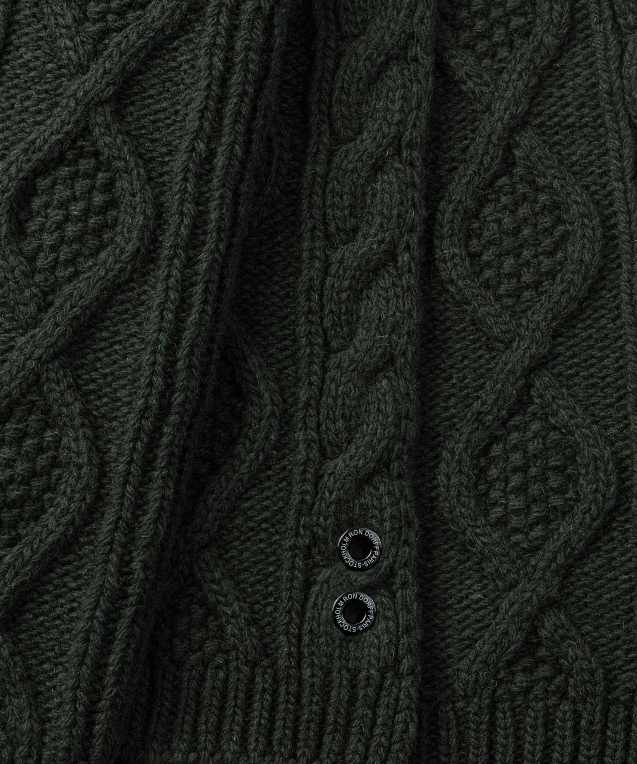 Wool Cashmere Telemark Scarf: Dark Khaki