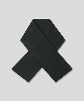 Ribbed Wool Scarf: Dark Khaki