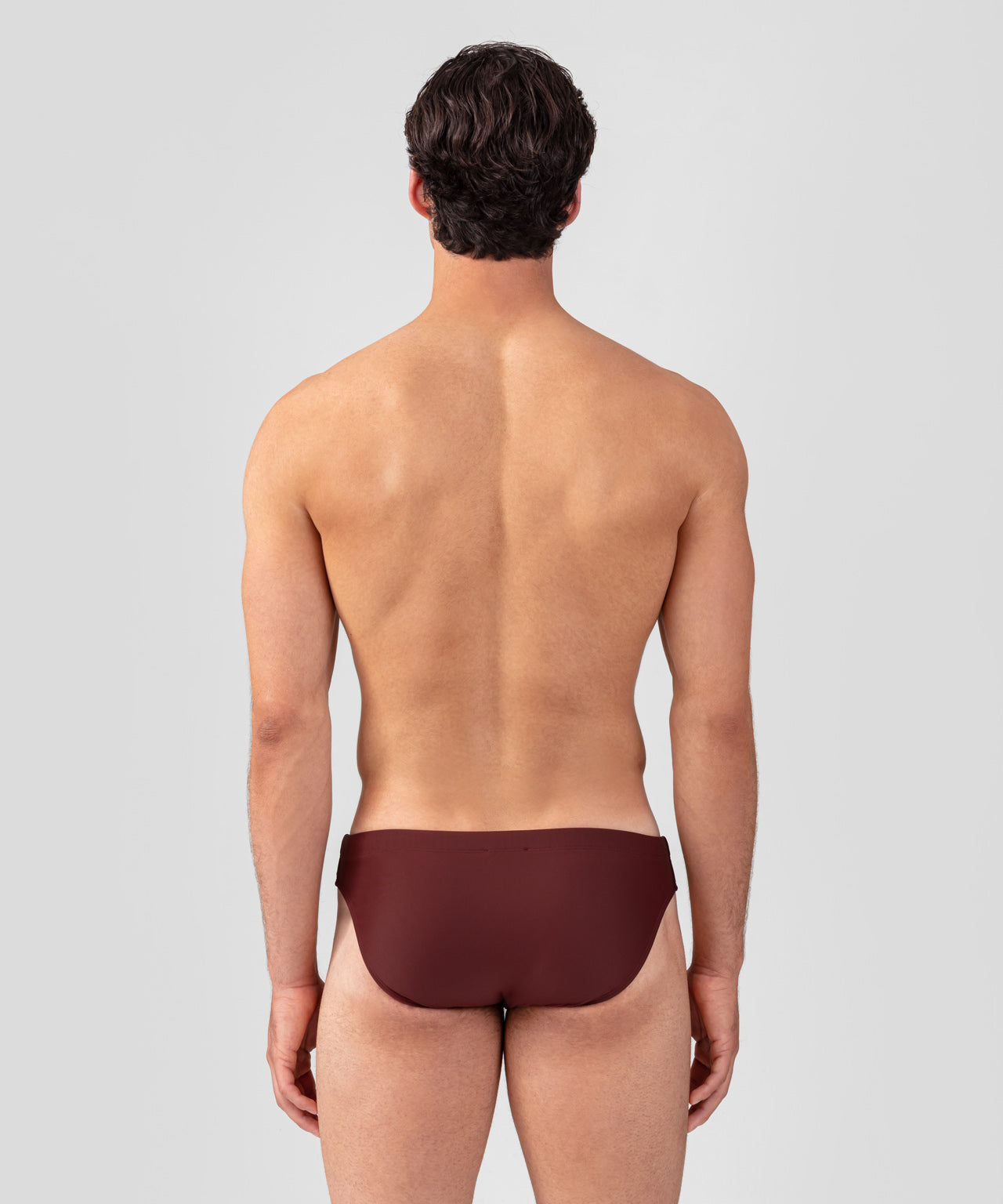 Slip de bain Slim: Nude chocolat