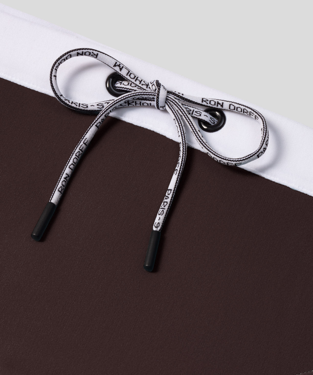 Swim Briefs w. Waistband: Espresso Nude