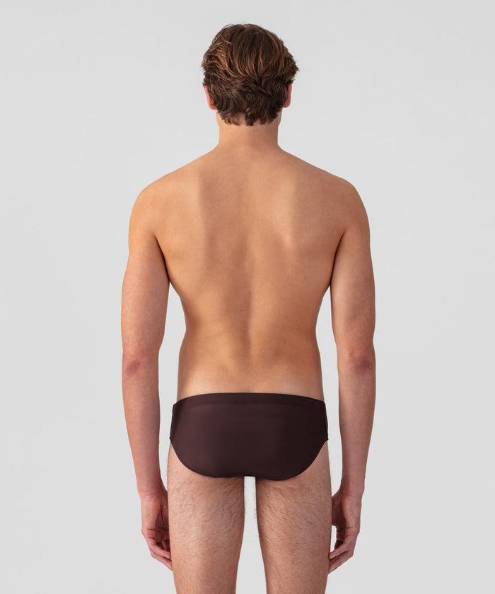 Swim Briefs: Espresso Nude