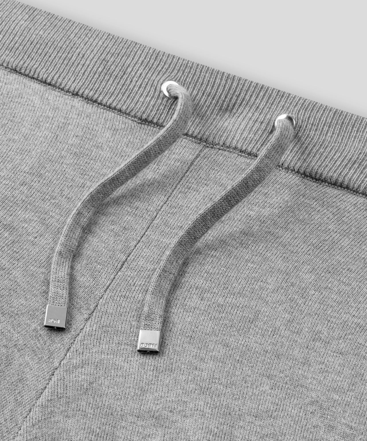 Light Cotton-Silk Shorts: Grey Melange