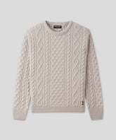 Wool Cashmere Telemark Sweater: Beige Melange