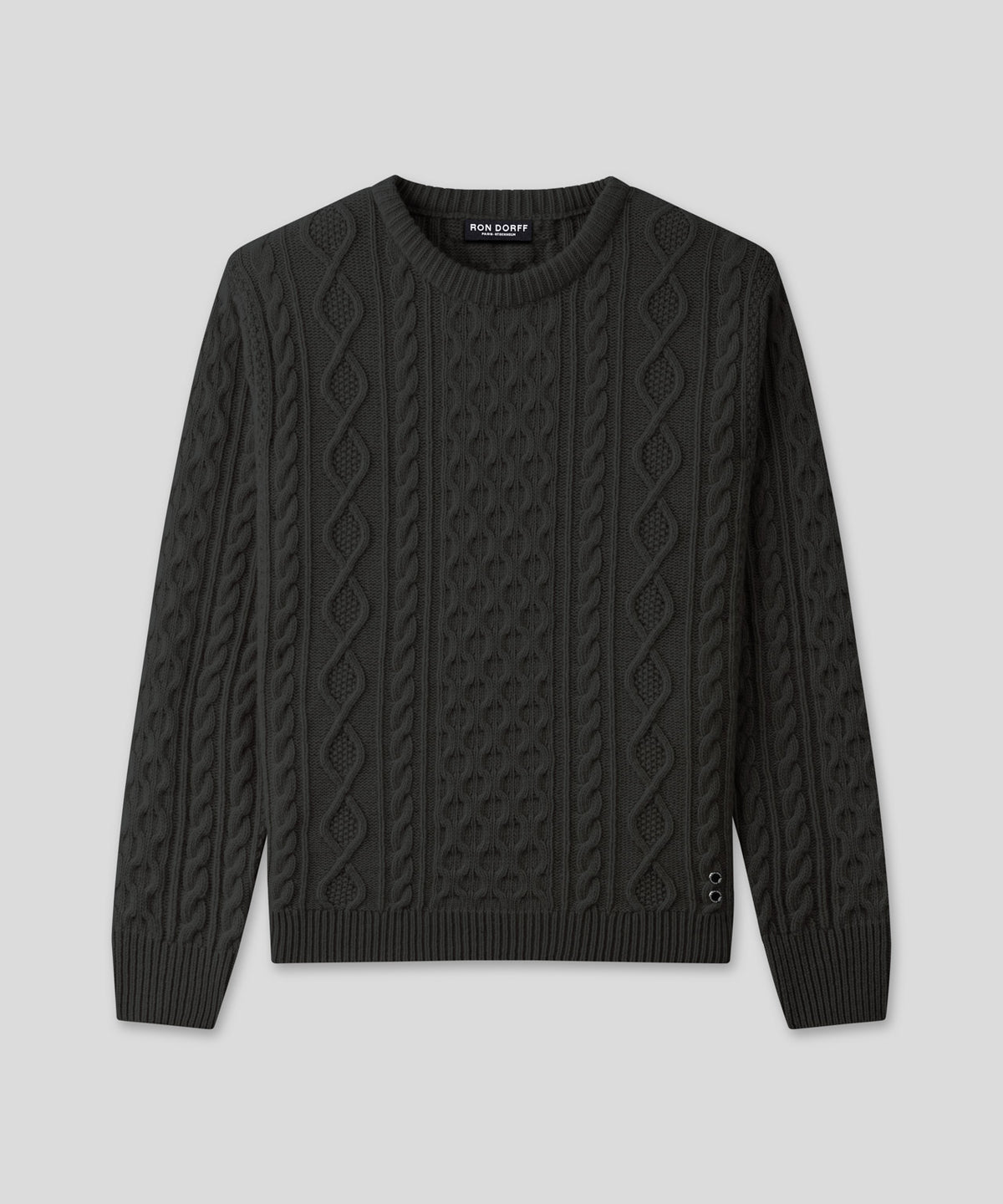 Wool Cashmere Telemark Sweater: Dark Khaki
