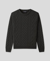 Wool Cashmere Telemark Sweater: Dark Khaki