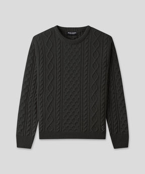 Wool Cashmere Telemark Sweater: Dark Khaki