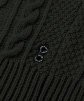 Wool Cashmere Telemark Sweater: Dark Khaki