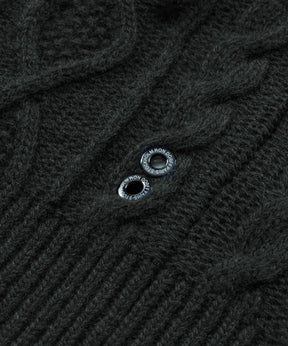 Wool Cashmere Telemark Sleeveless Sweater: Dark Khaki