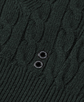 Wool Cashmere Telemark Hoodie: Dark Khaki