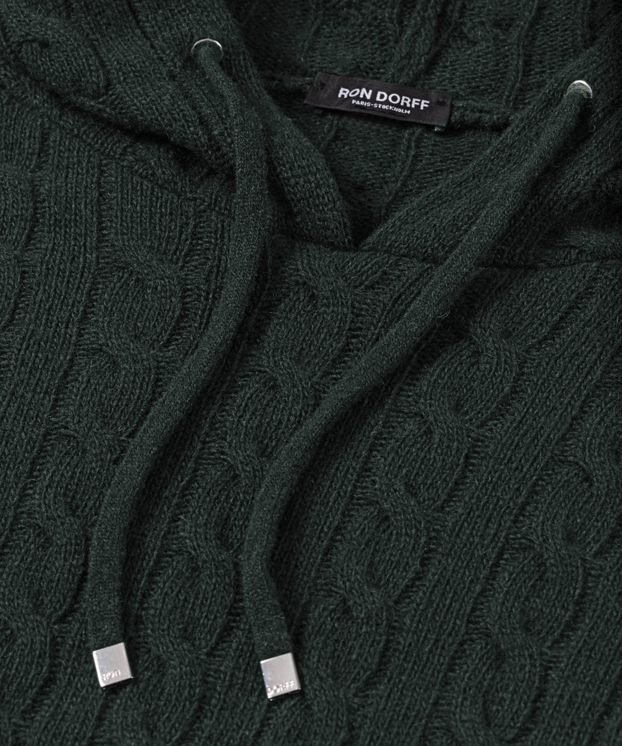 Wool Cashmere Telemark Hoodie: Dark Khaki