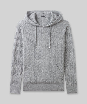 Wool Cashmere Telemark Hoodie: Grey Melange