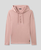 Light Cotton-Silk Hoodie: Woodrose