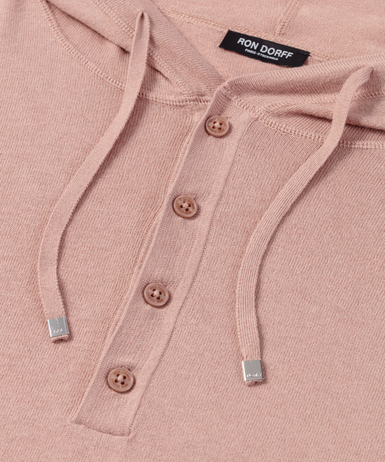 Light Cotton-Silk Hoodie: Woodrose