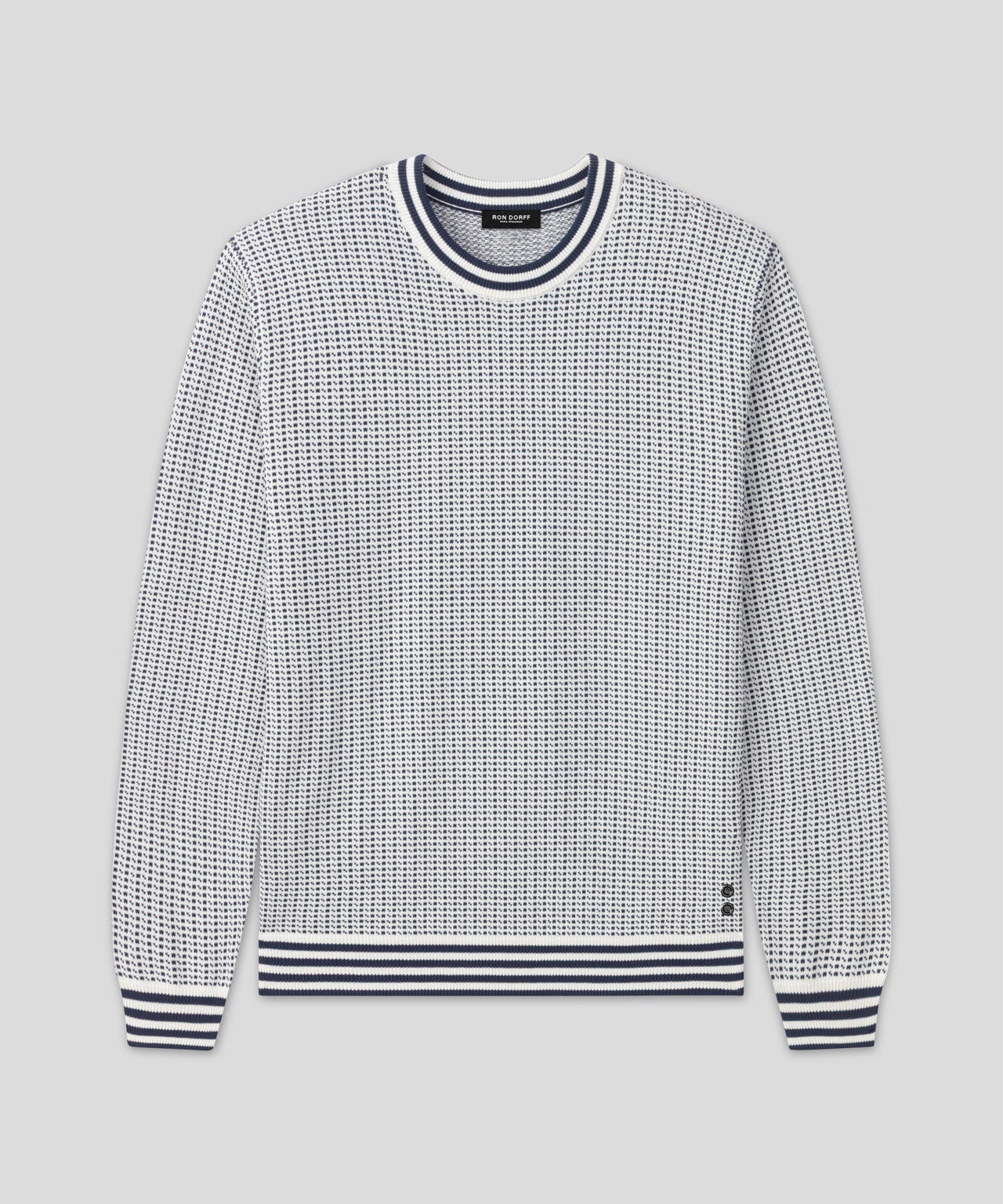 Cotton-Silk Nordic Sweater: Off White