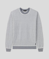 Cotton-Silk Nordic Sweater: Off White