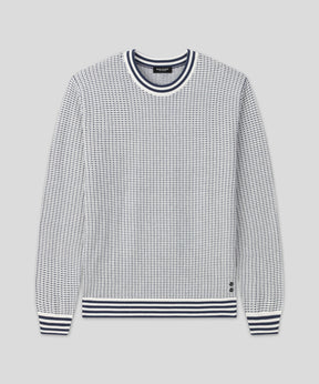 Cotton-Silk Nordic Sweater: Off White