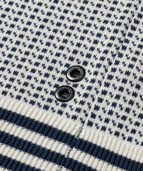 Cotton-Silk Nordic Sweater: Off White