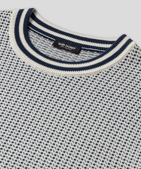 Cotton-Silk Nordic Sweater: Off White