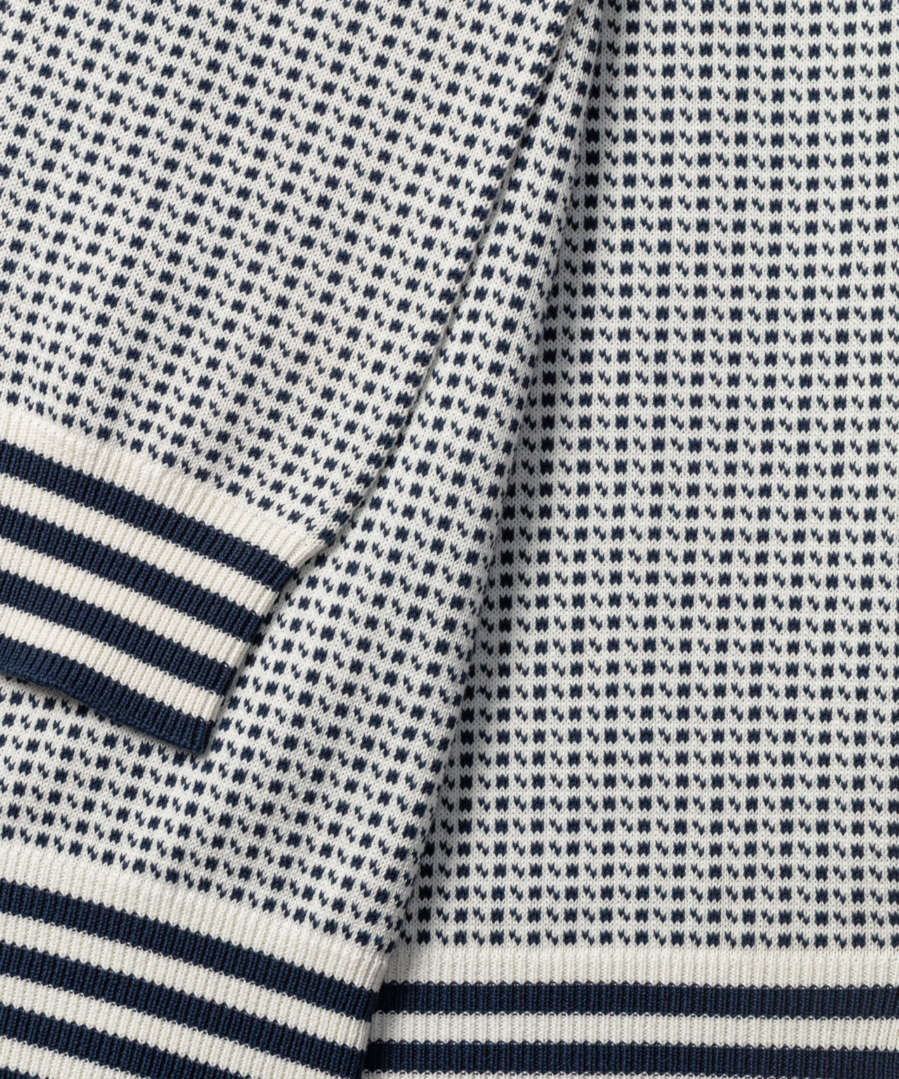 Cotton-Silk Nordic Sweater: Off White