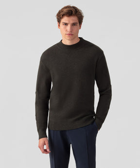 Army Merino Wool Sweater: Dark Khaki