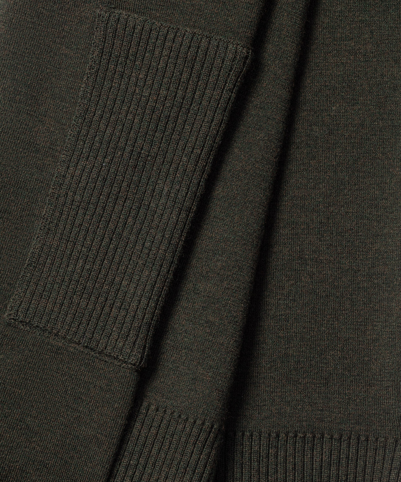 Pull en laine mérinos: Kaki foncé