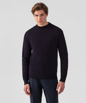 Army Merino Wool Sweater: Navy