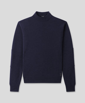 Army Merino Wool Sweater: Navy