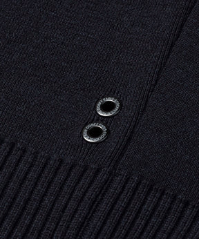 Army Merino Wool Sweater: Navy