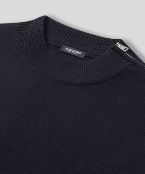 Army Merino Wool Sweater: Navy