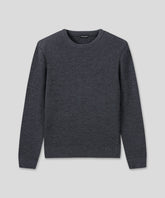 Ribbed Wool Sweater: Cosmo Grey