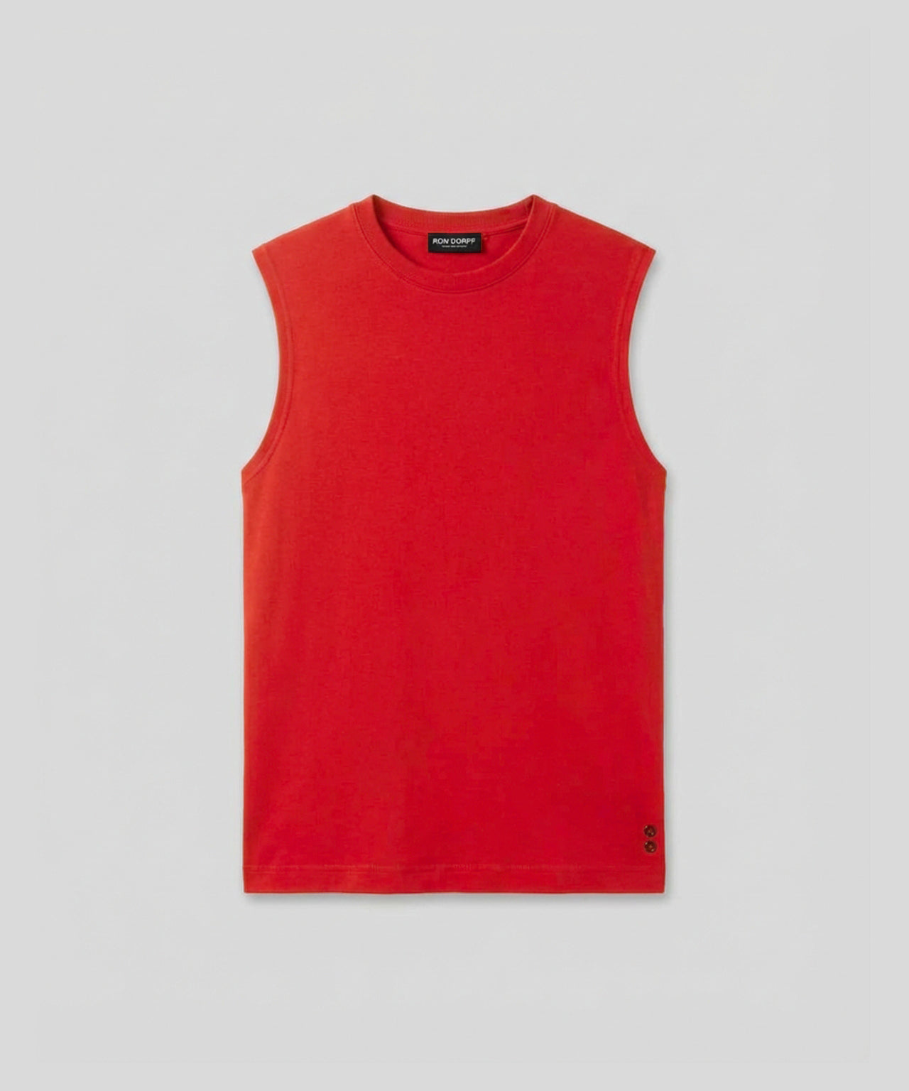 Sweatshirt sans manches en coton léger: Rouge choc
