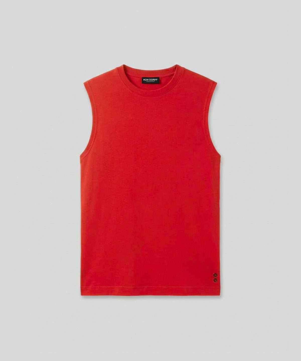 Light Cotton Sleeveless Sweatshirt: Shocking Red